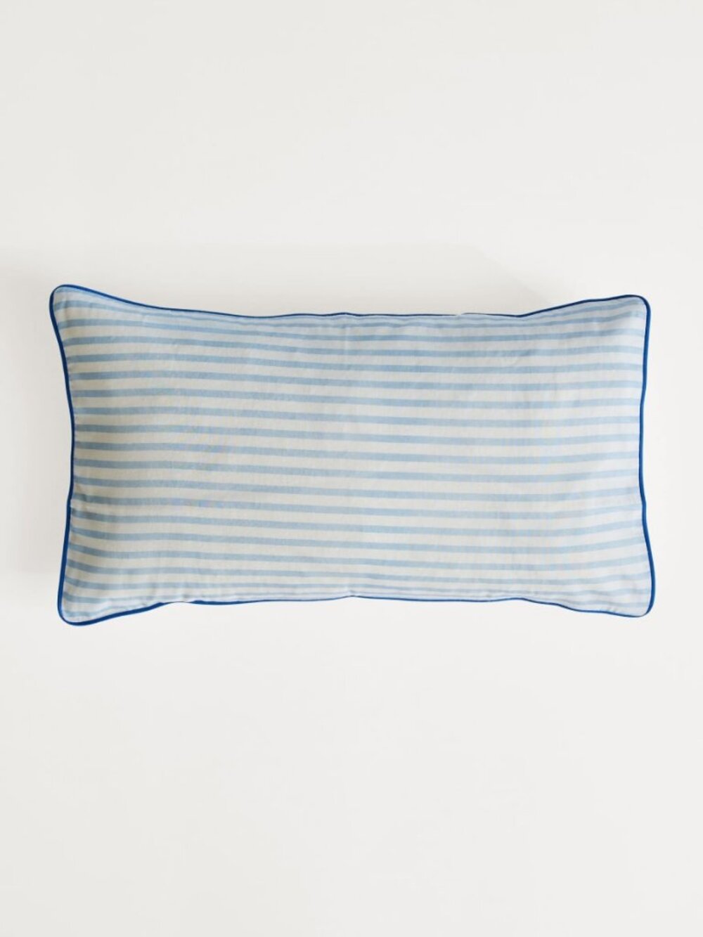 Toddler Pillow Case - Blue & White Striped